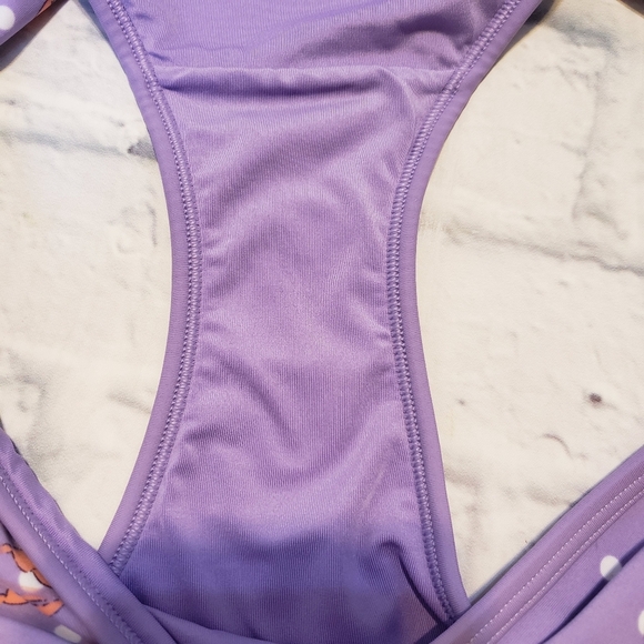 Aerie Purple Lobster Bandeau Bikini size Large - Picture 8 of 8